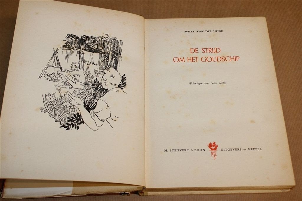 Strijd Goudschip — Van der Heide, Bob Evers 1e dr 1951, Boeken, Ophalen of Verzenden, Gelezen