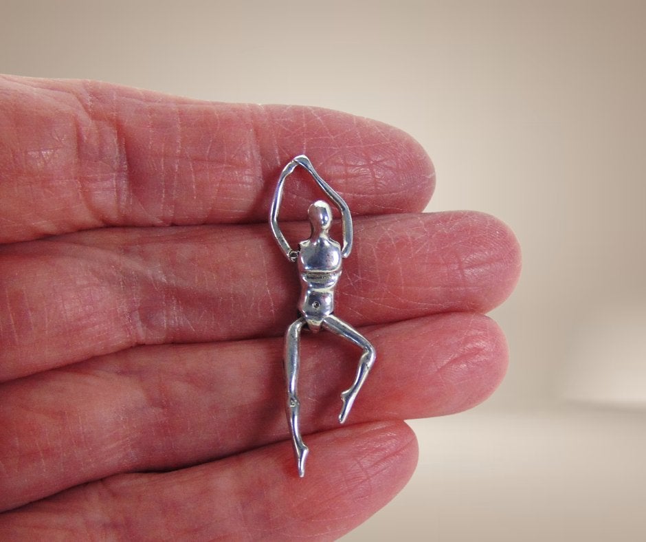 Zeldzame 925 zilveren CHARLES JOURDAN kinetische hanger!, Overige voorstellingen, Verzenden, Zo goed als nieuw, X