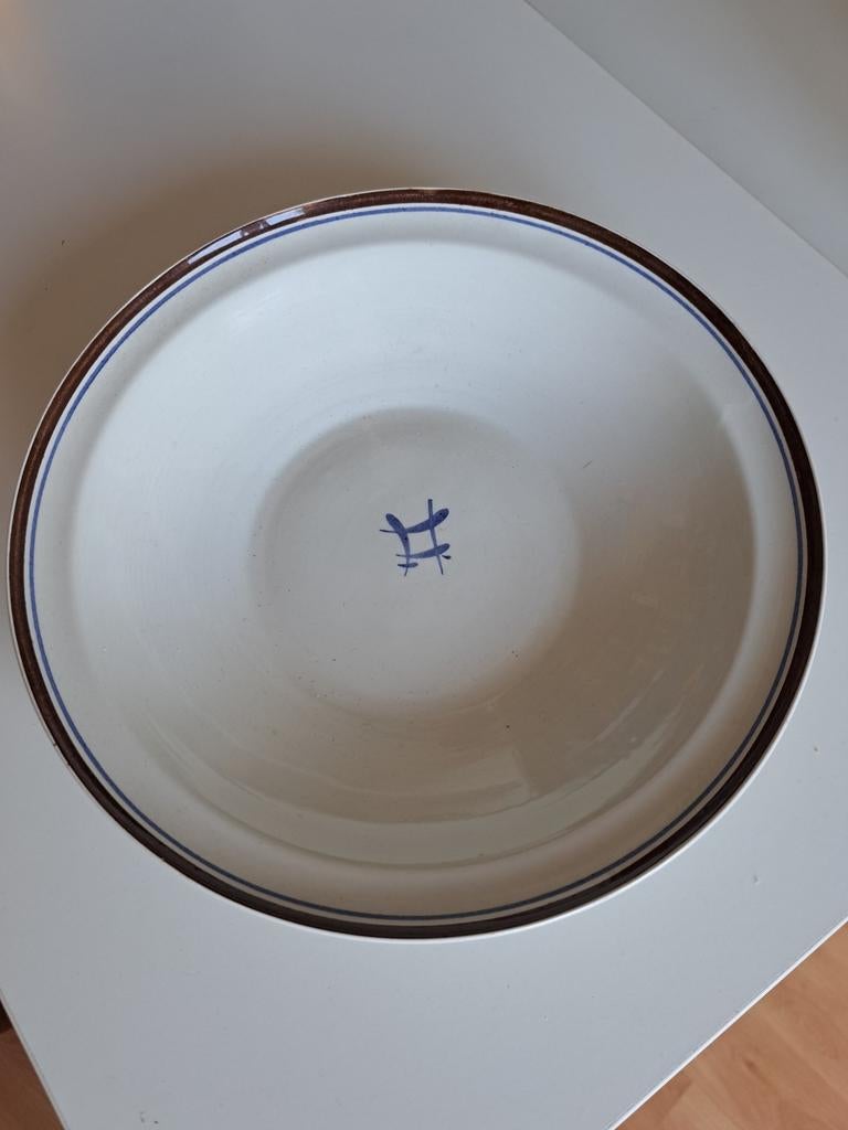 Vintage Goedewaagen Gouda Holland Schaal - Blauw/Bruin, Ophalen of Verzenden