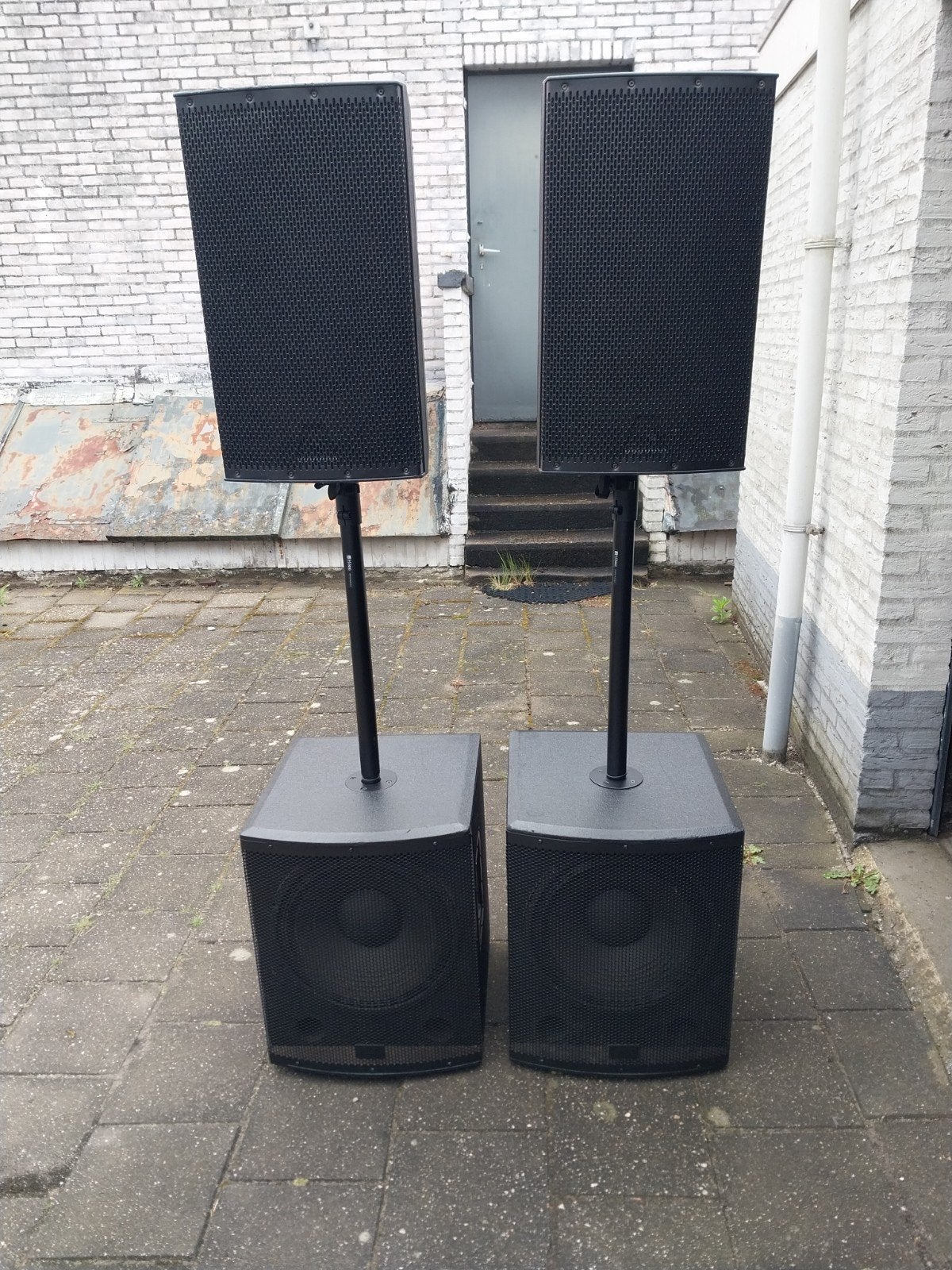 Komplete set .subs 15 inch precision devices.tops img ., Ophalen, 120 watt of meer, Subwoofer, Overige merken