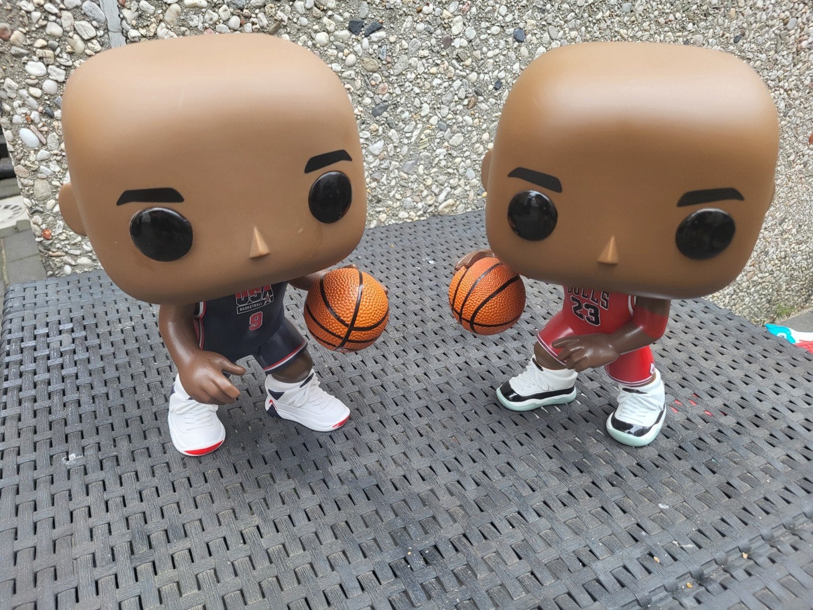Grote Michael Jordan NBA bulls Funko Pop Figuren - Set van 2, Verzamelen, Ophalen of Verzenden, Zo goed als nieuw