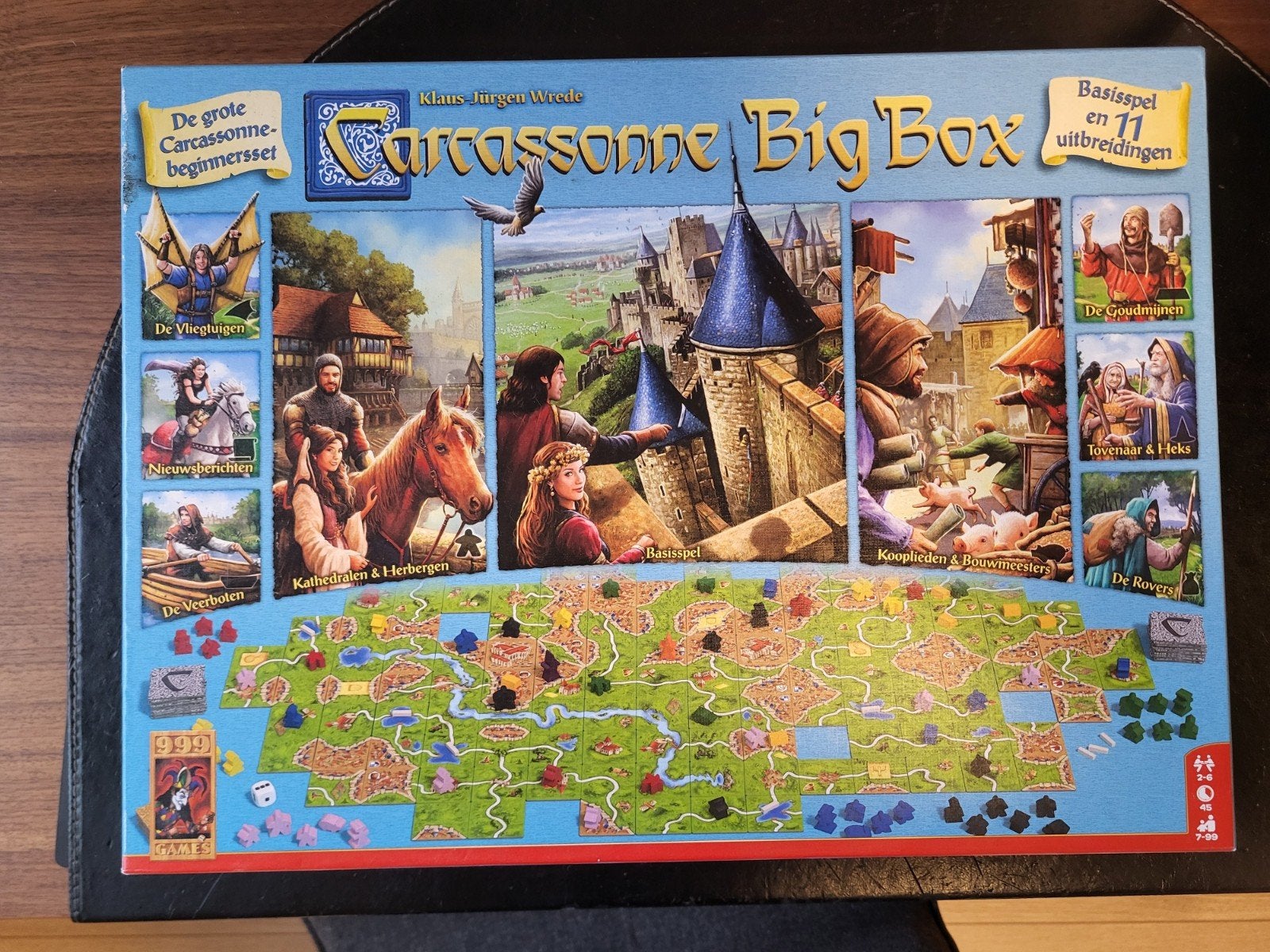 Carcassonne Big Box - Basisspel en 11 uitbreidingen, Hobby en Vrije tijd, Gezelschapsspellen | Bordspellen, Vijf spelers of meer