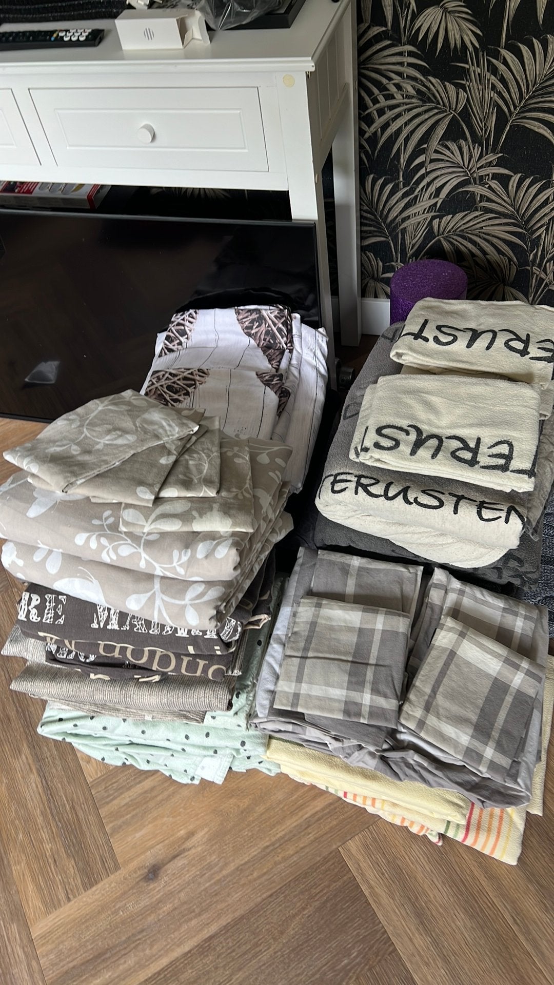 Lits jumeaux diverse kleuren inclusief kussenslopen, Ophalen of Verzenden, Zo goed als nieuw, Tweepersoons, Dekbedovertrek