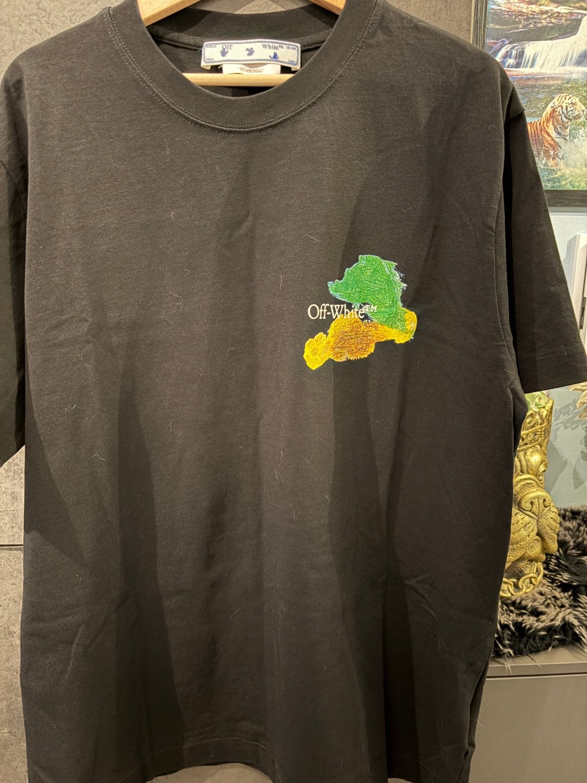 Te koop mooi origineel Off White t-shirt maat xxl, Ophalen of Verzenden, Zo goed als nieuw, Overige maten, Zwart