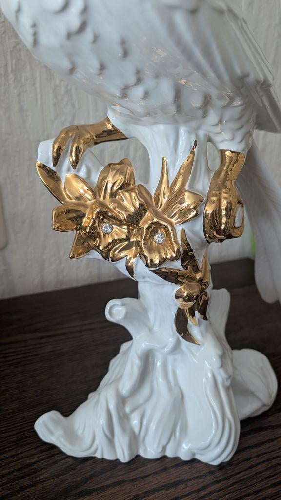Prachtig Bastiani beeld van een vogel met gouden details, Ophalen, Zo goed als nieuw, Dier