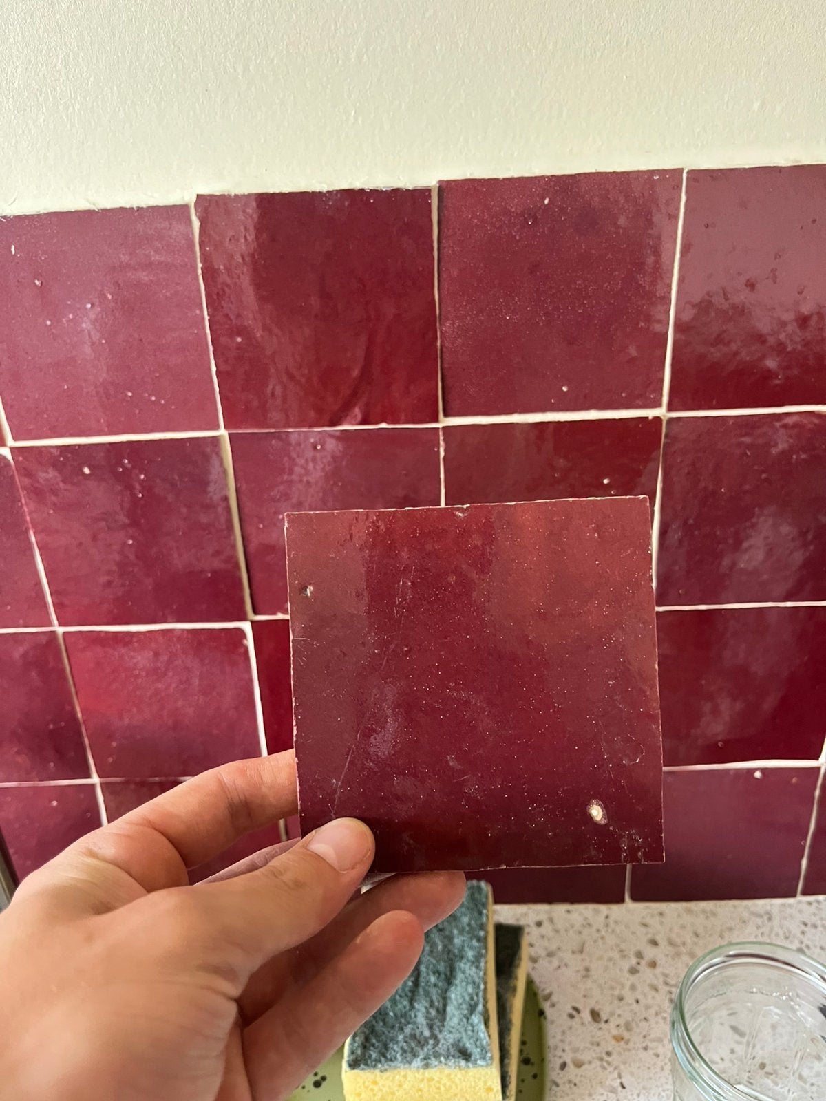 Tegels splash back, Doe-het-zelf en Verbouw, Ophalen, 60 cm of meer, Keramiek, Zo goed als nieuw