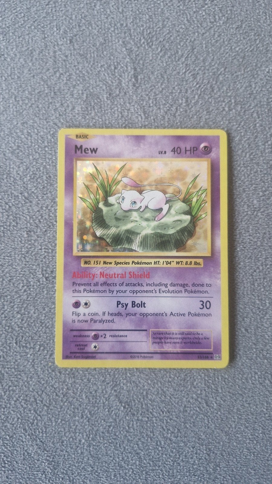 Mew holofoil, Ophalen of Verzenden
