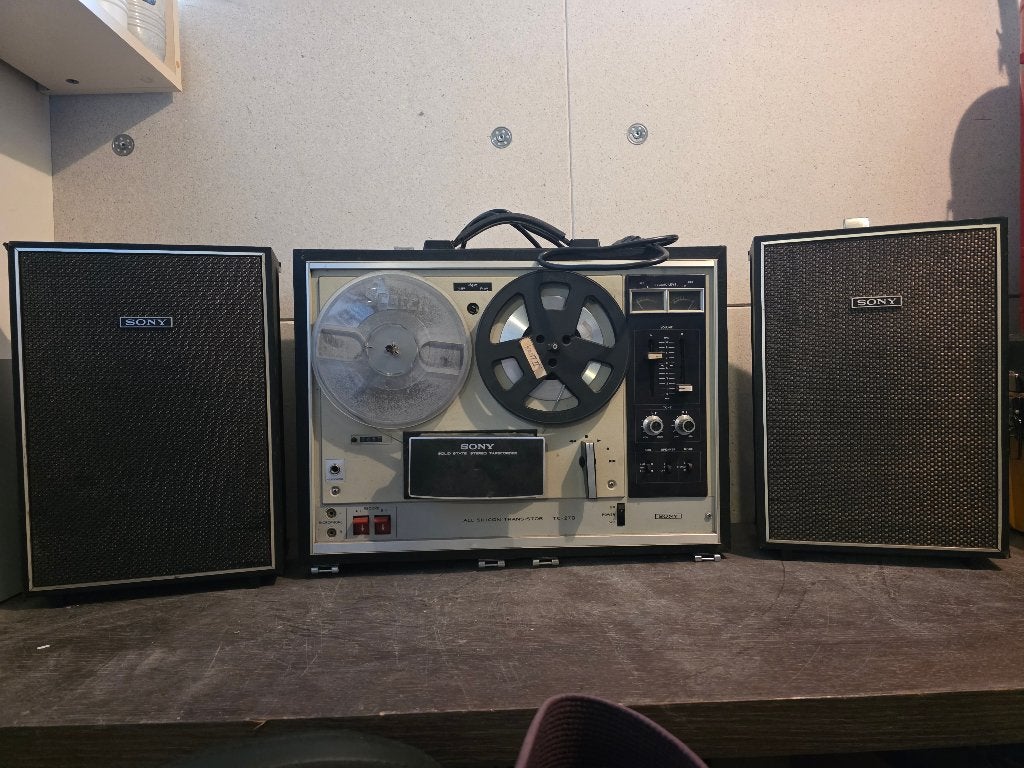 Sony TC-270 bandrecorder uit de jaren ’70 ( 1970–1975), Audio, Tv en Foto, Ophalen, Bandrecorder, Met banden