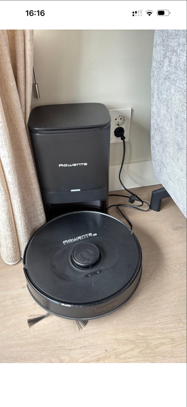 Rowenta Explorer Serie 60 Robotstofzuiger met dweilfunctie, Automatisch legen, Zo goed als nieuw, Robotstofzuiger, Reservoir