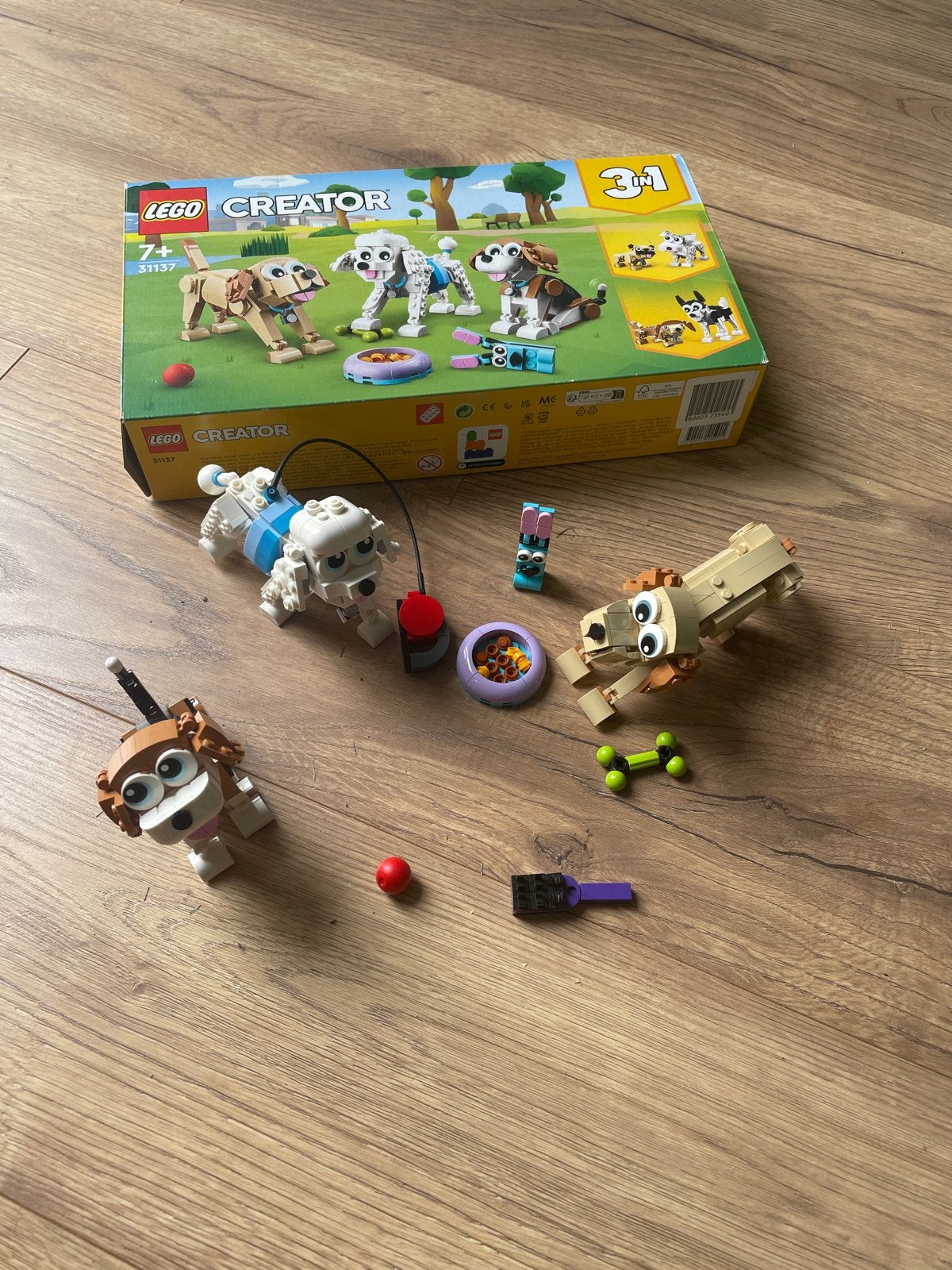 LEGO Creator 3in1 Schattige Honden (31137), Ophalen of Verzenden, Zo goed als nieuw