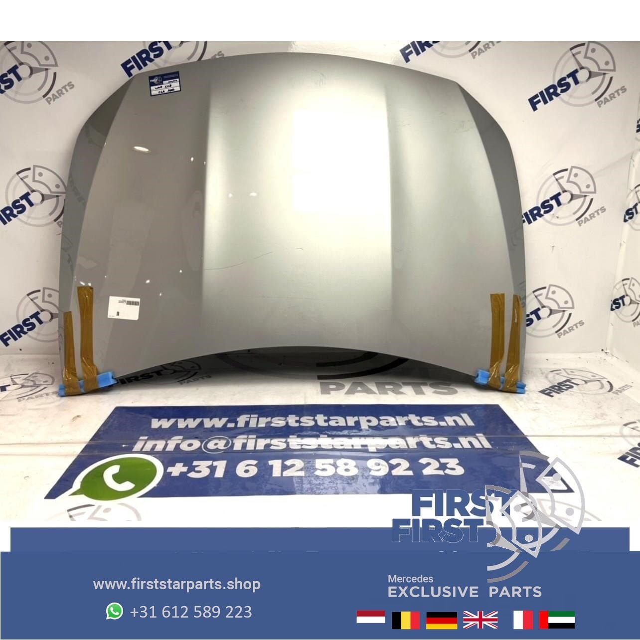 W118 CLA35 CLA45 AMG MOTORKAP ZWART WIT GRIJS ORIGINEEL Merc, Gebruikt, -, Voor, Ophalen of Verzenden