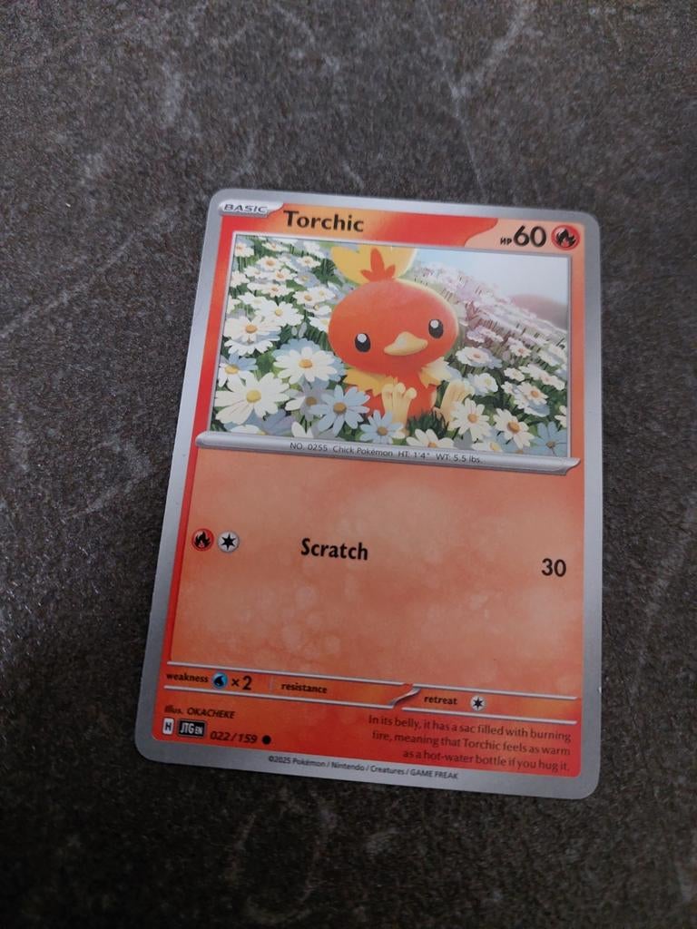 Pokémon Kaart Torchic 022/159 Basic HP60, Ophalen of Verzenden