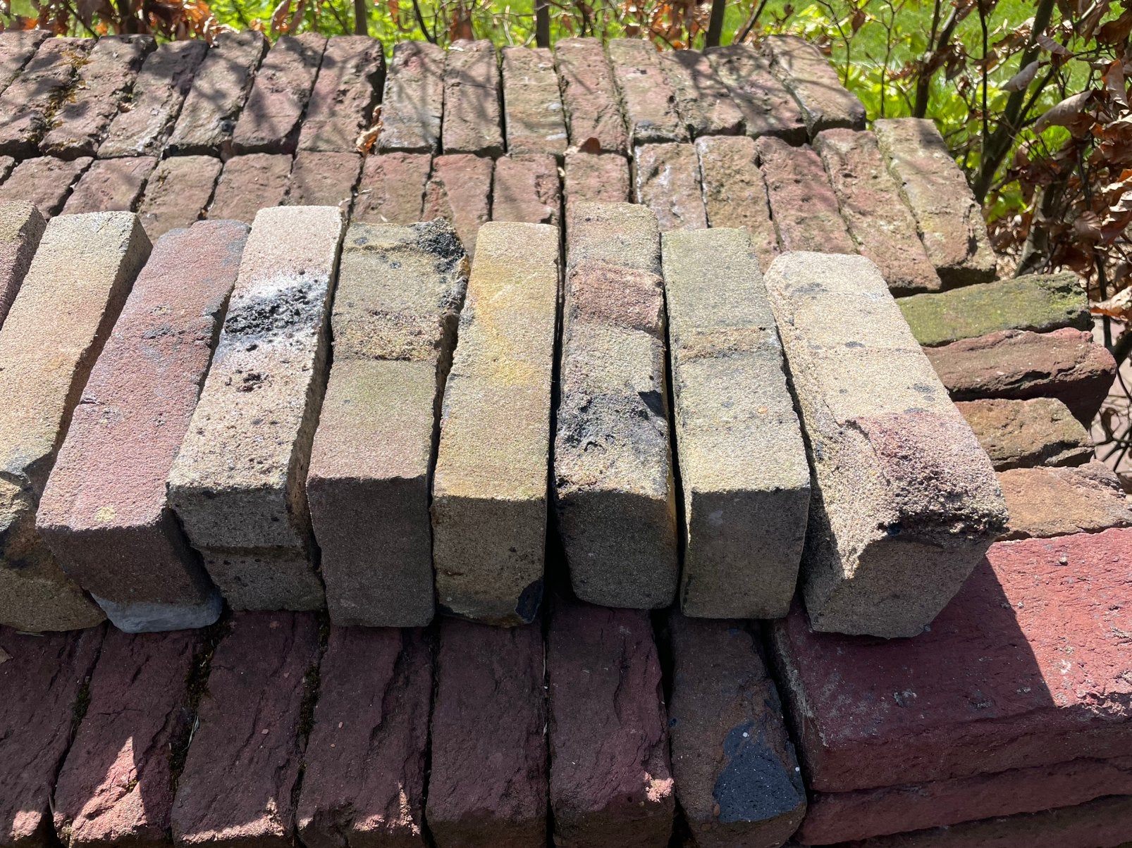 Getrokken rood kolengestookte vormbakstenen, Ophalen, Nieuw, Bakstenen
