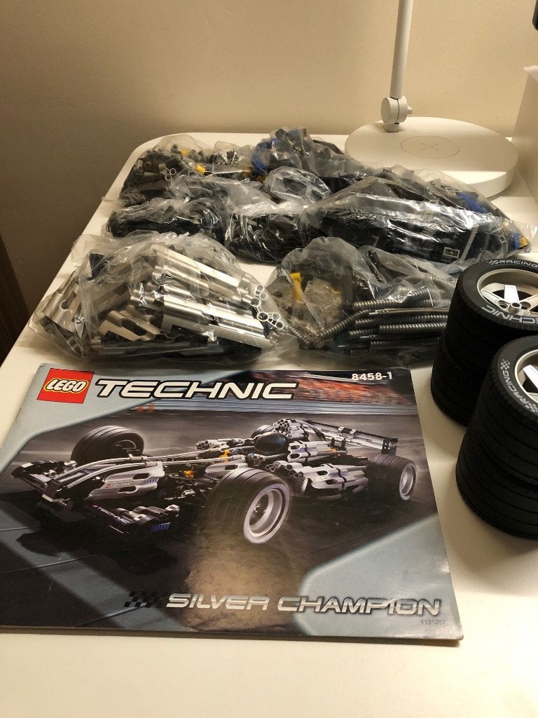Lego Technic - 8458 - Silver Champion, Compleet, Lego, Lego.com/service, Ophalen of Verzenden