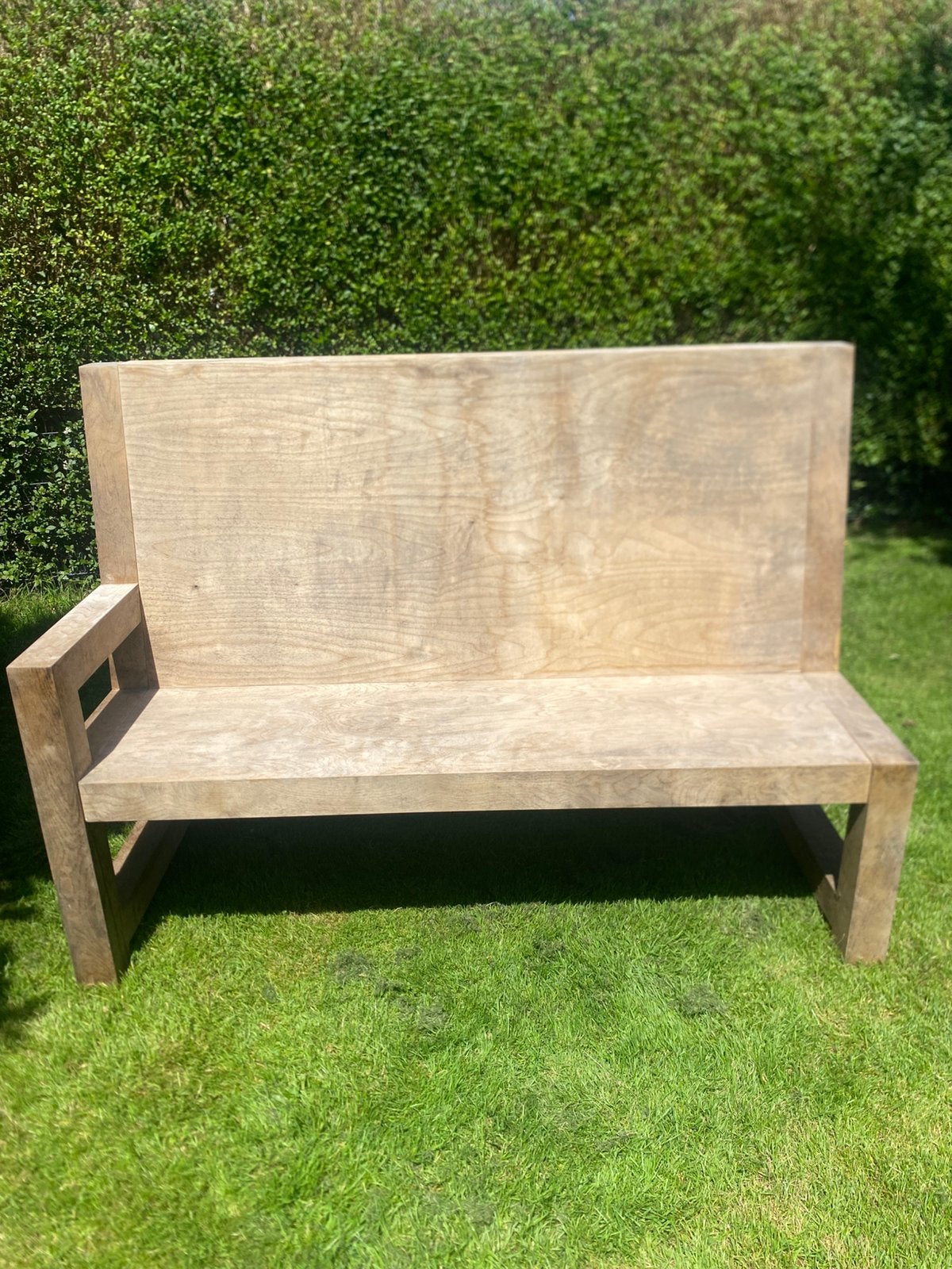 Mooie houten bank, Ophalen, Gebruikt, Hout