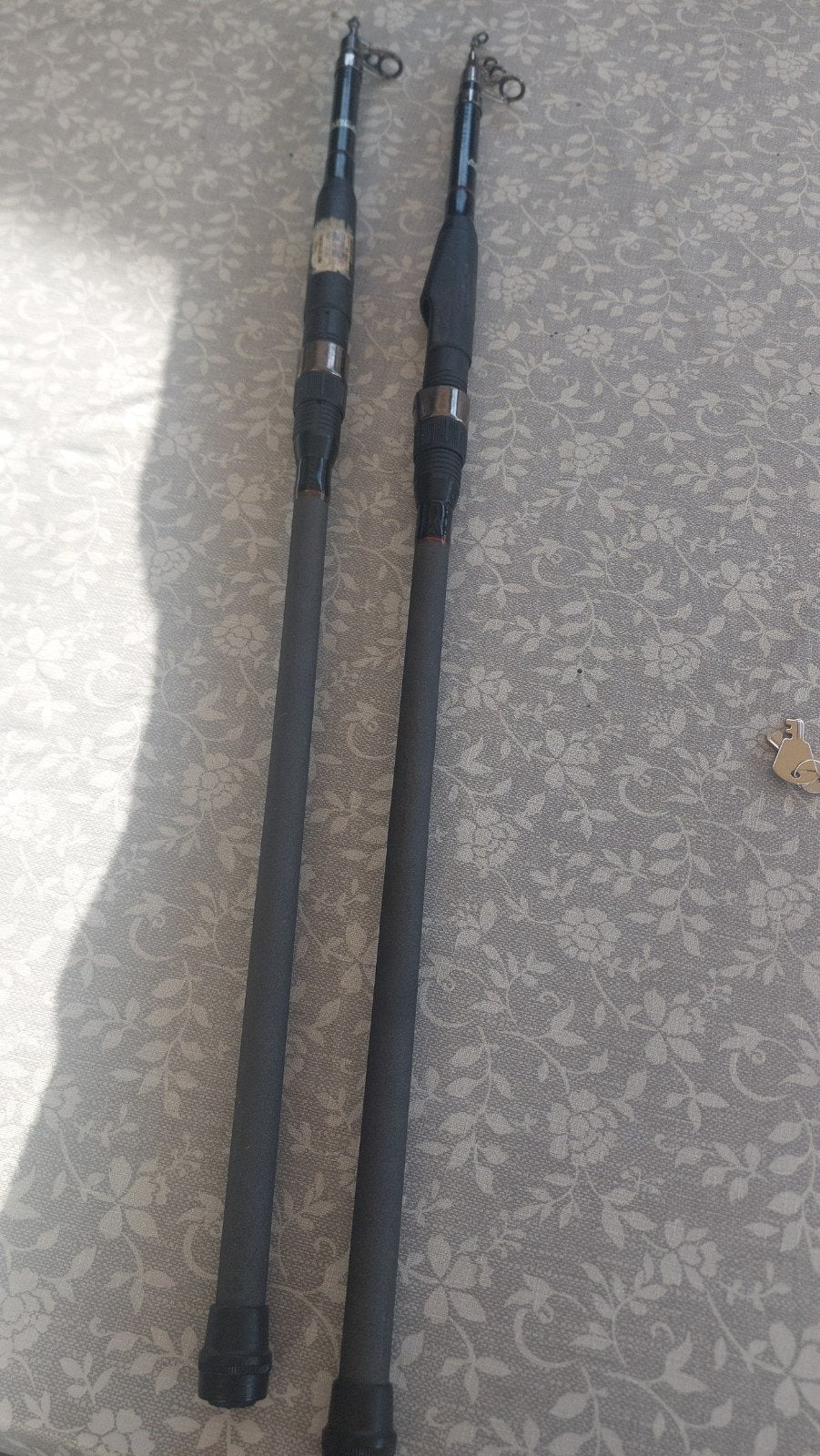 2x Baarshengels 240cm, 10-20g werpgewicht - Zeer goede staat, Ophalen of Verzenden, Zo goed als nieuw, Werphengel