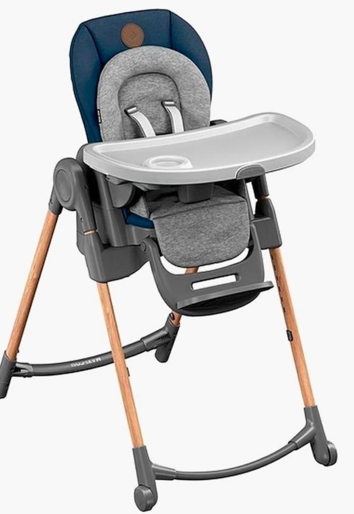 Maxi-Cosi Minla Kinderstoel Essential Blue + stoelverhoger, Ophalen, Gebruikt, Meegroeistoel, Gordel(s)
