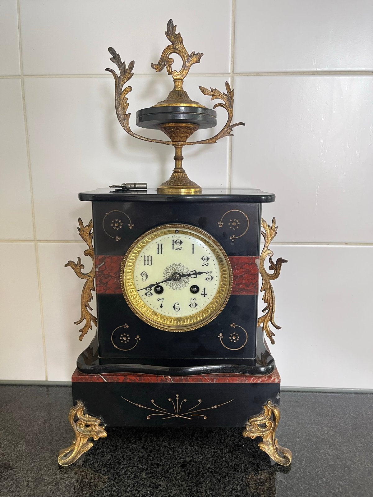 S. Marti: Antieke Franse pendule klok, Ophalen