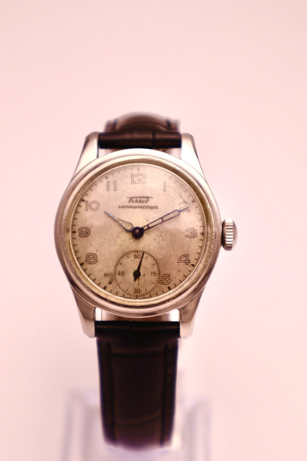 Vintage Tissot jaren 30 Antimagnetique Polshorloge, Sieraden, Tassen en Uiterlijk, Overige materialen, Met bandje, Tissot, Polshorloge
