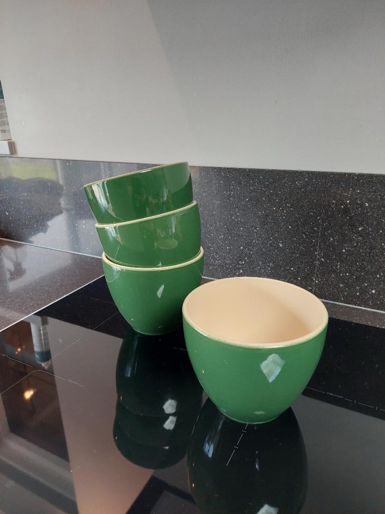 Bloempot groen 4x, Ophalen, Rond, Zo goed als nieuw, Balkon