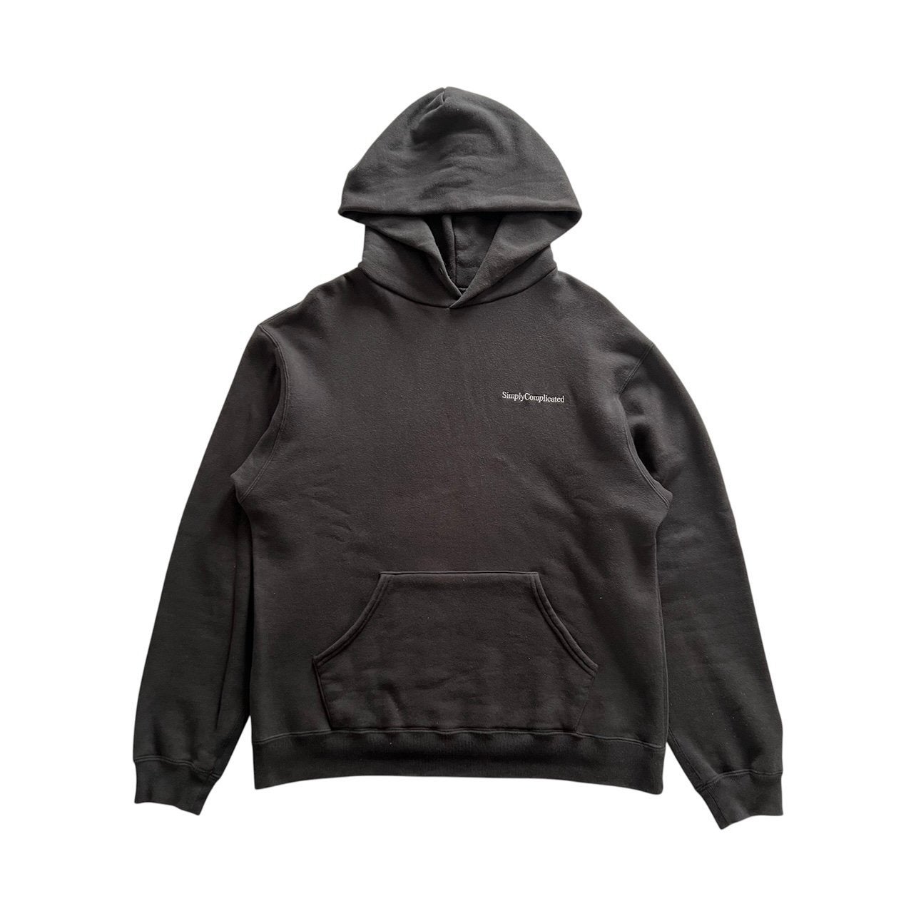 Simply Complicated Embroidered Hoodie, Ophalen of Verzenden, Zo goed als nieuw, Maat 48/50 (M), Zwart