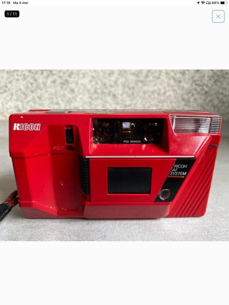 RICOH AF-55 analoge pocketcamera, Ophalen of Verzenden, Compact, Overige Merken