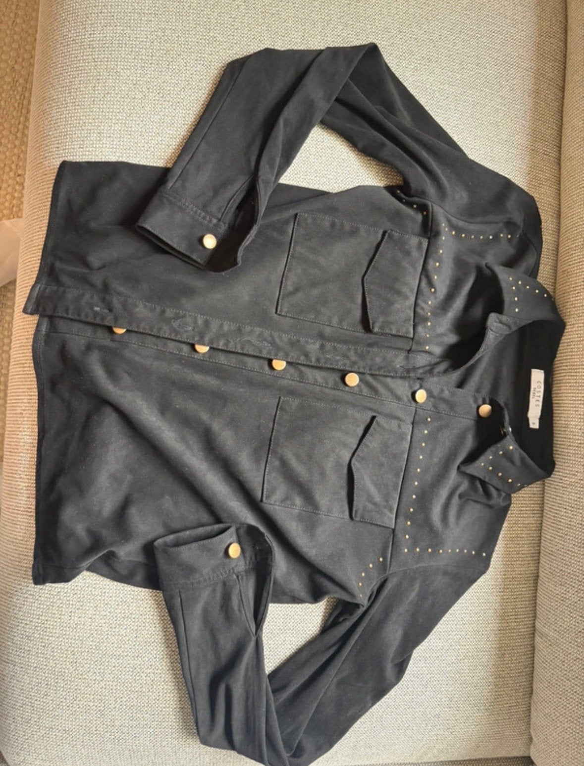 Costes Western Jacket Zwart Maat S, Ophalen of Verzenden, Gedragen, Maat 36 (S), Zwart