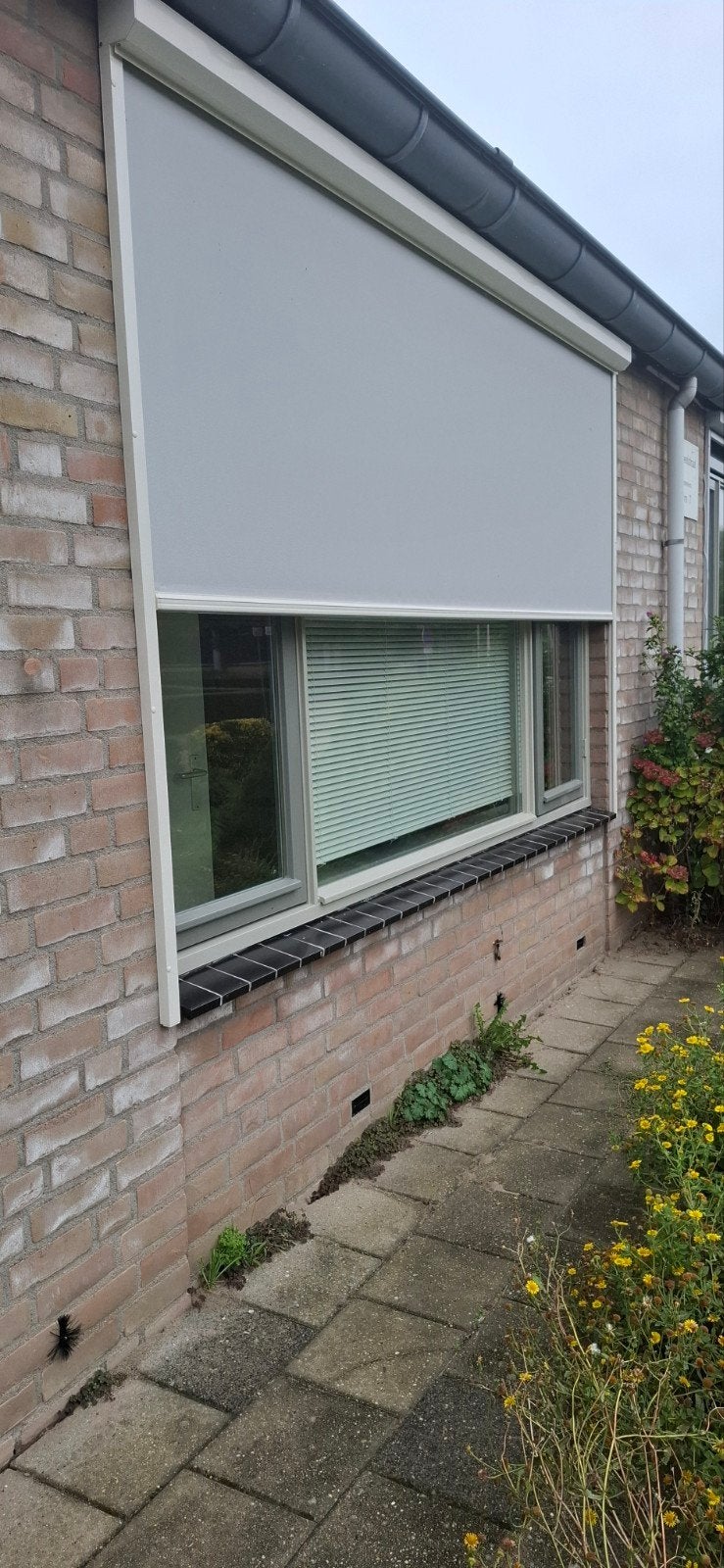 Screen zonwering 316x208 cm,, Ophalen, Elektrisch, Zo goed als nieuw, 150 tot 300 cm