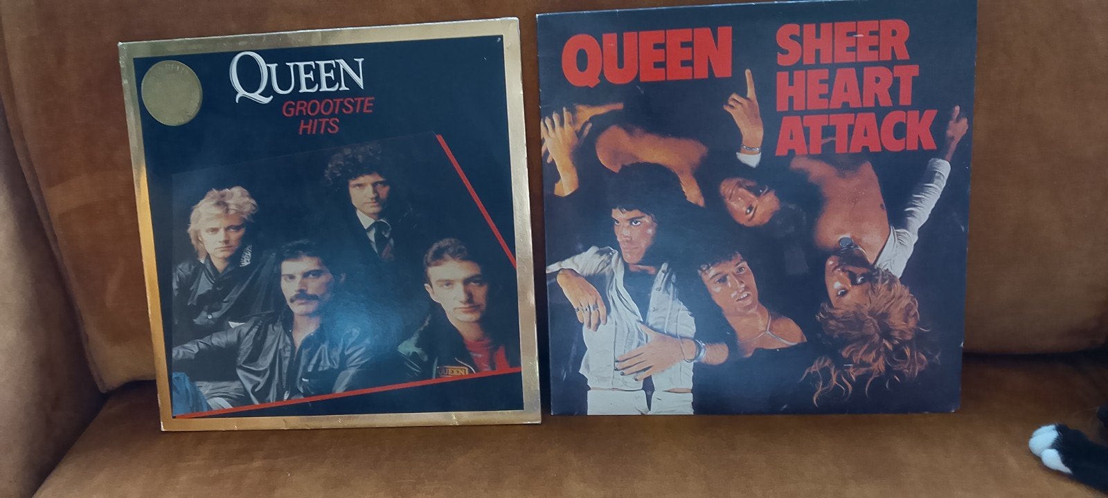 Twee Queen vinylplaten: Sheer Heart Attack & Greatest Hits, LP, Gebruikt, Ophalen of Verzenden, 12 inch