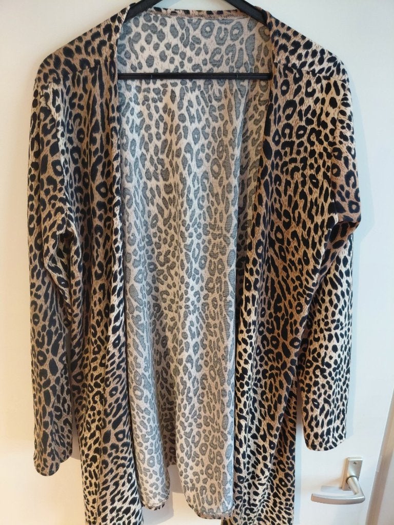 Vest XL panterprint, Ophalen of Verzenden, Zo goed als nieuw, Maat 46/48 (XL) of groter, Bruin