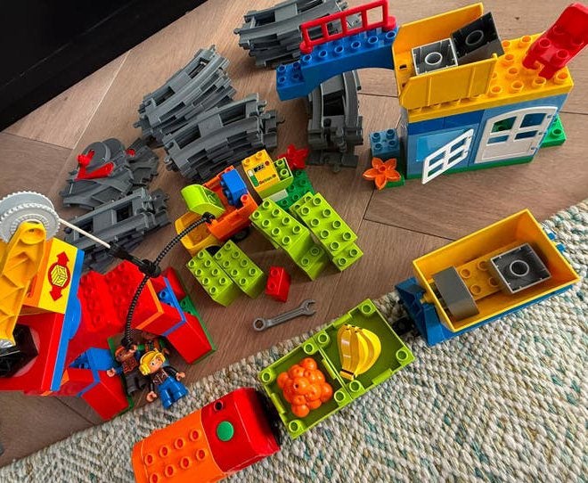 Lego Duplo Luxe Treinset 10508 (niet geheel compleet), Ophalen, Inclusief minifiguren, Gebruikt, Overige thema's