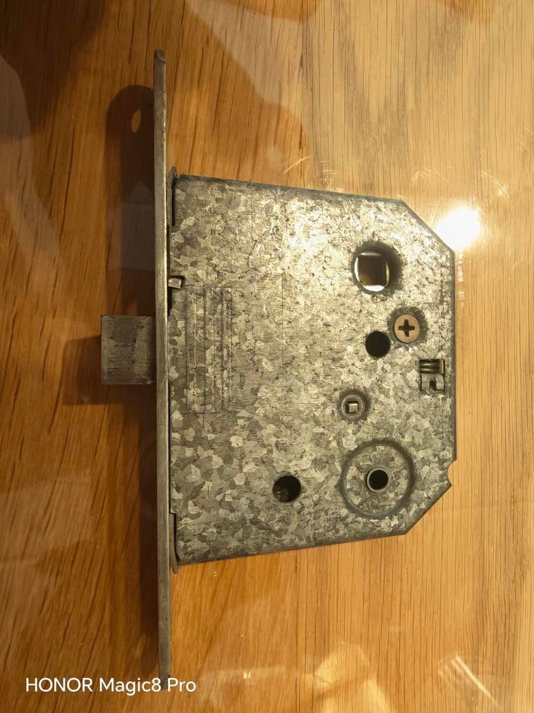 Bruynzeel loopslot voor binnendeuren type 1435 nemef, Doe-het-zelf en Verbouw, Hang- en Sluitwerk, Ophalen, Gebruikt, IJzer, Slot