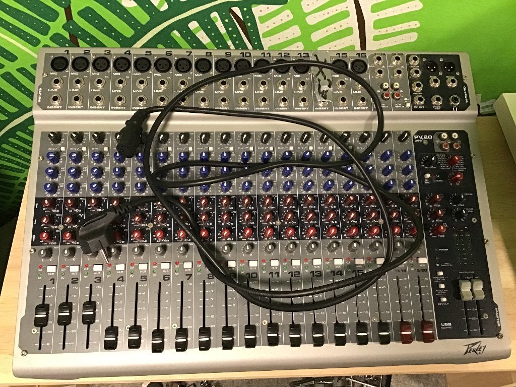 Mengpaneel 20 sporen, Muziek en Instrumenten, Mengpanelen, Ophalen, Gebruikt, 10 tot 20 kanalen, Microfooningang