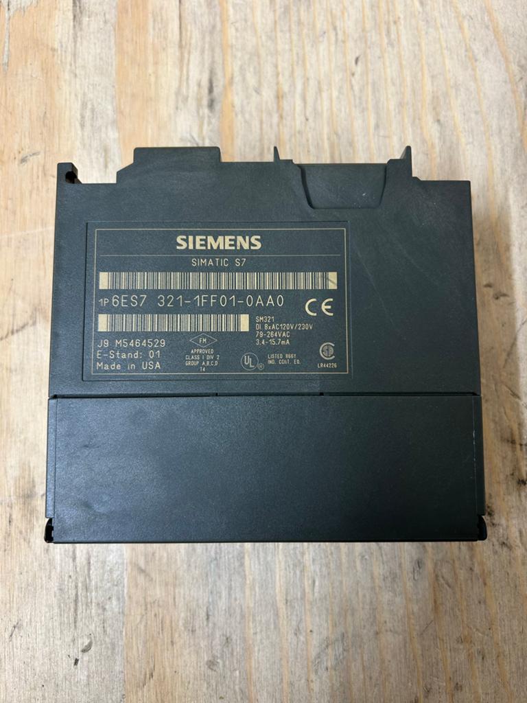 Siemens 6ES7 321-1FF01-0AA0 SIMATIC S7 Digitale Ingangsmodul, Ophalen, Gebruikt