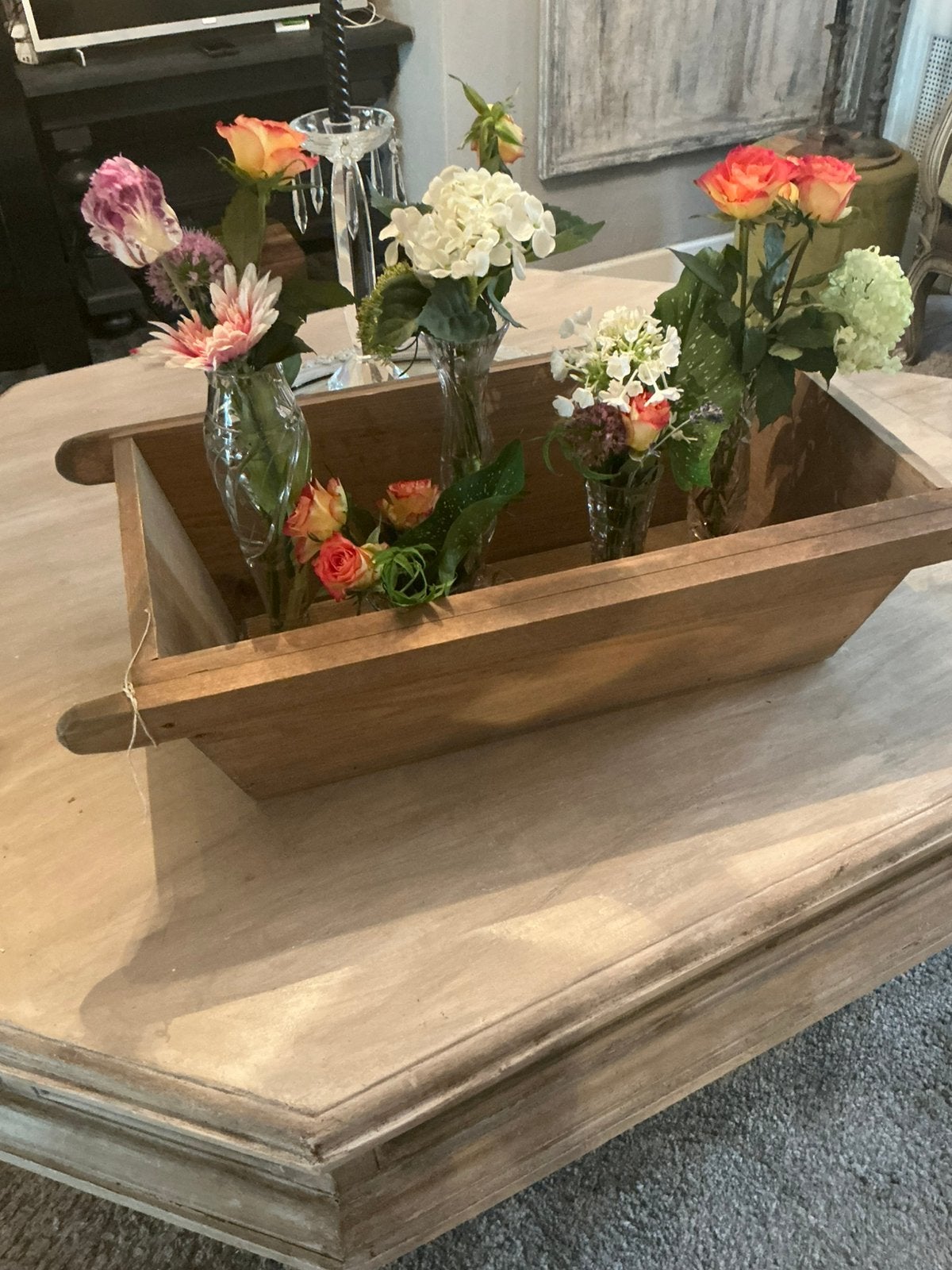 Grote houten bak, Antiek en Kunst, Curiosa en Brocante, Ophalen
