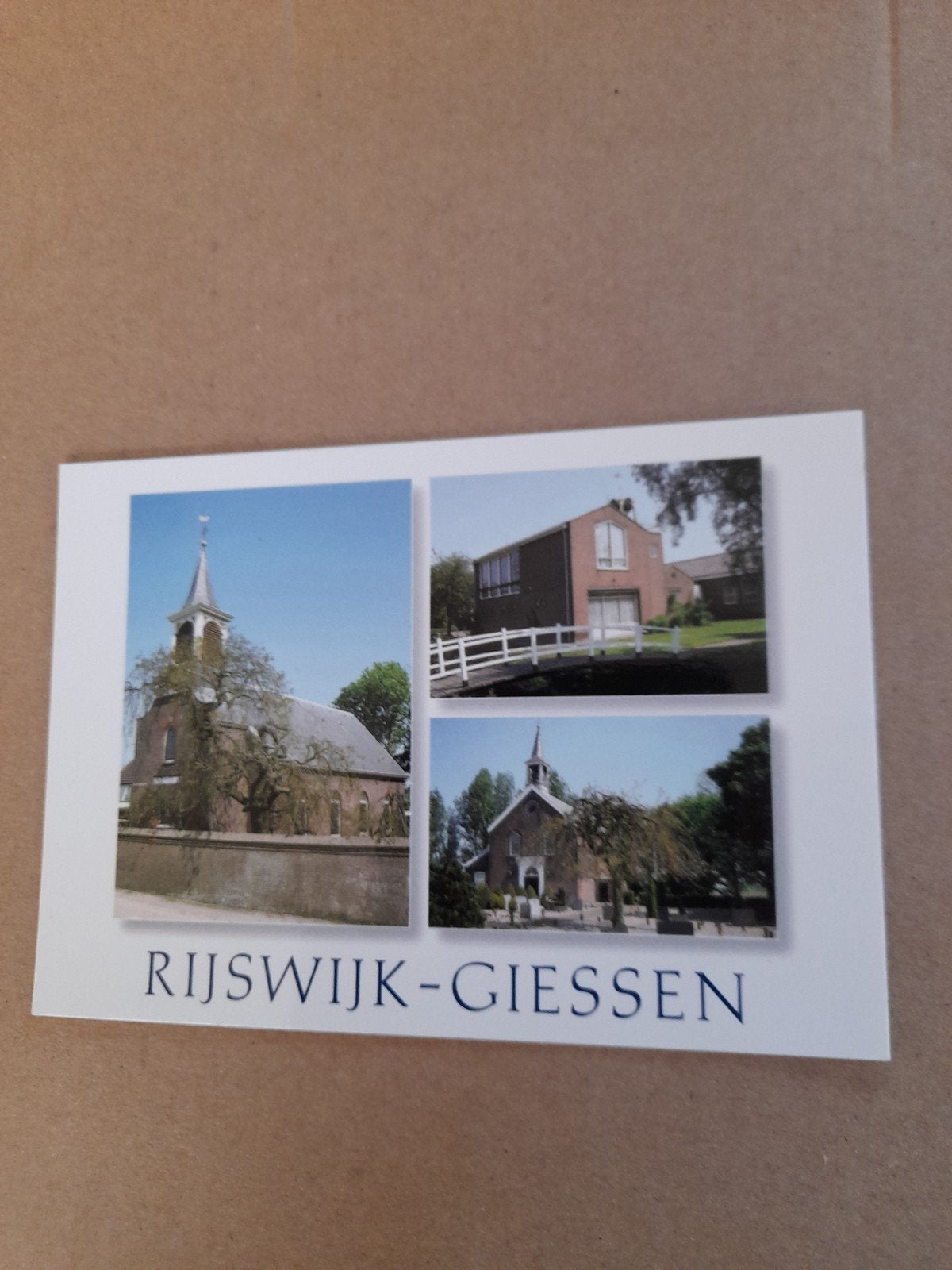 Fotoansichtkaart Rijswijk -Giessen, Verzamelen, Ophalen of Verzenden, 1980 tot heden, Ongelopen, Noord-Brabant