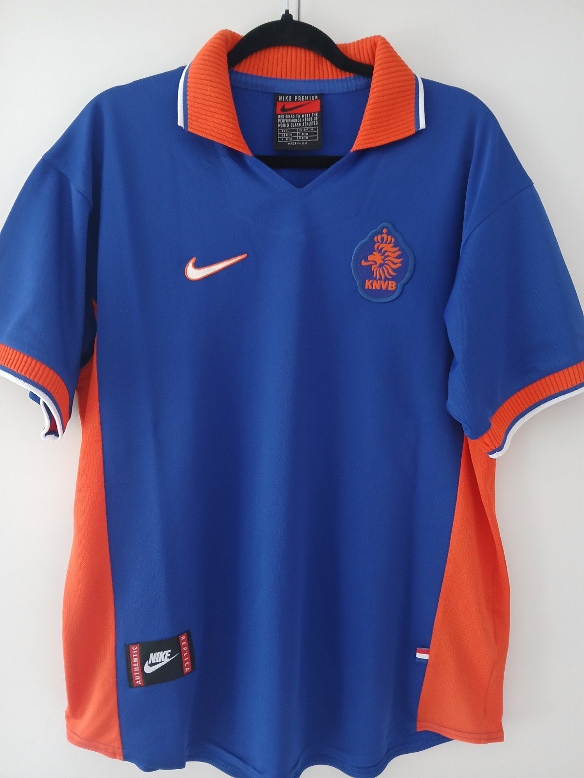 Zeldzaam Vintage Nike Nederland Shirt 1997 - Nieuwstaat, Maat 52/54 (L), Blauw, Nike, Nieuw