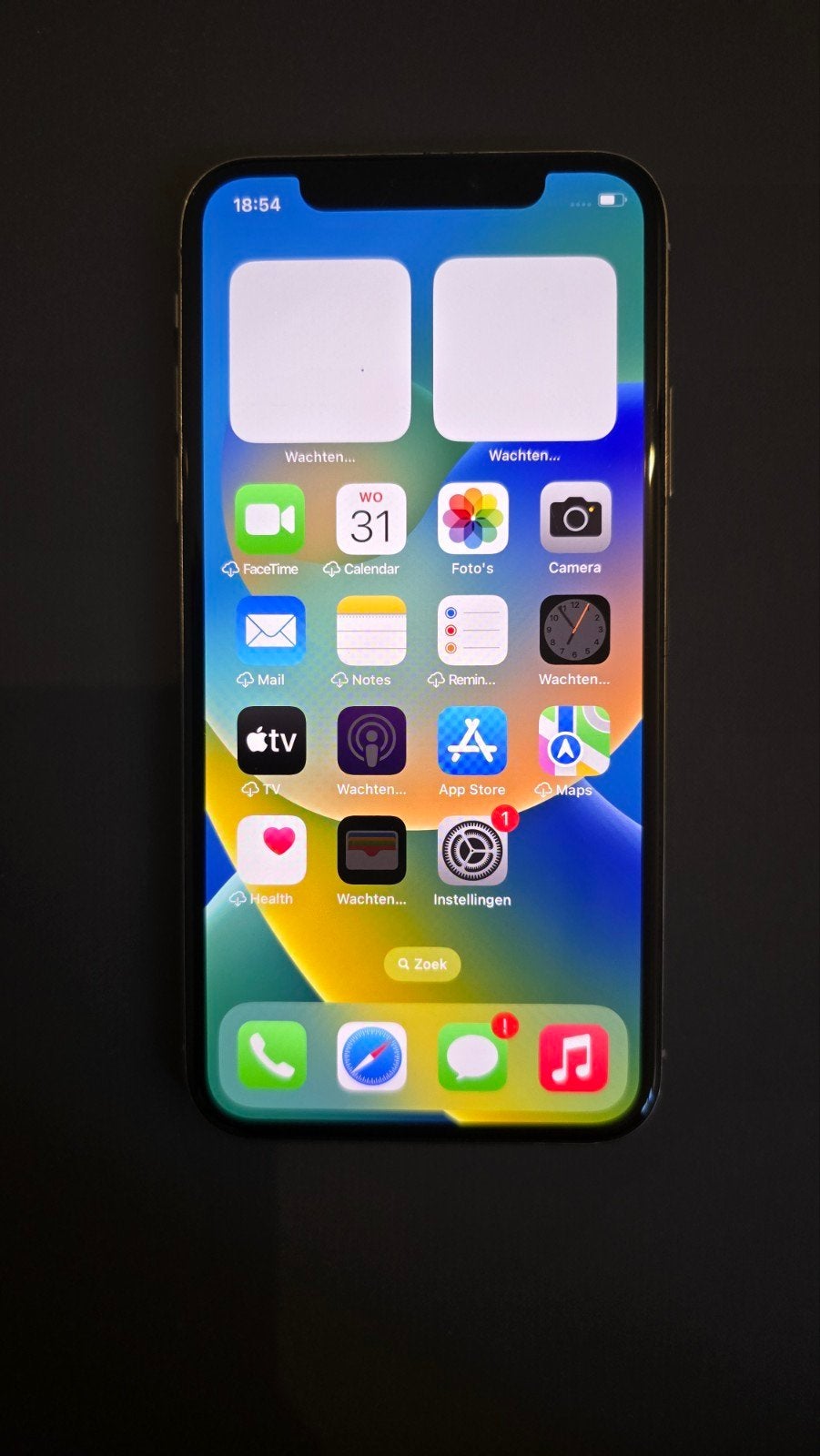 Apple iPhone X 64GB Zilver redelijke staat 100% batterij, Telecommunicatie, Gebruikt, 64 GB, Zonder simlock, Zilver