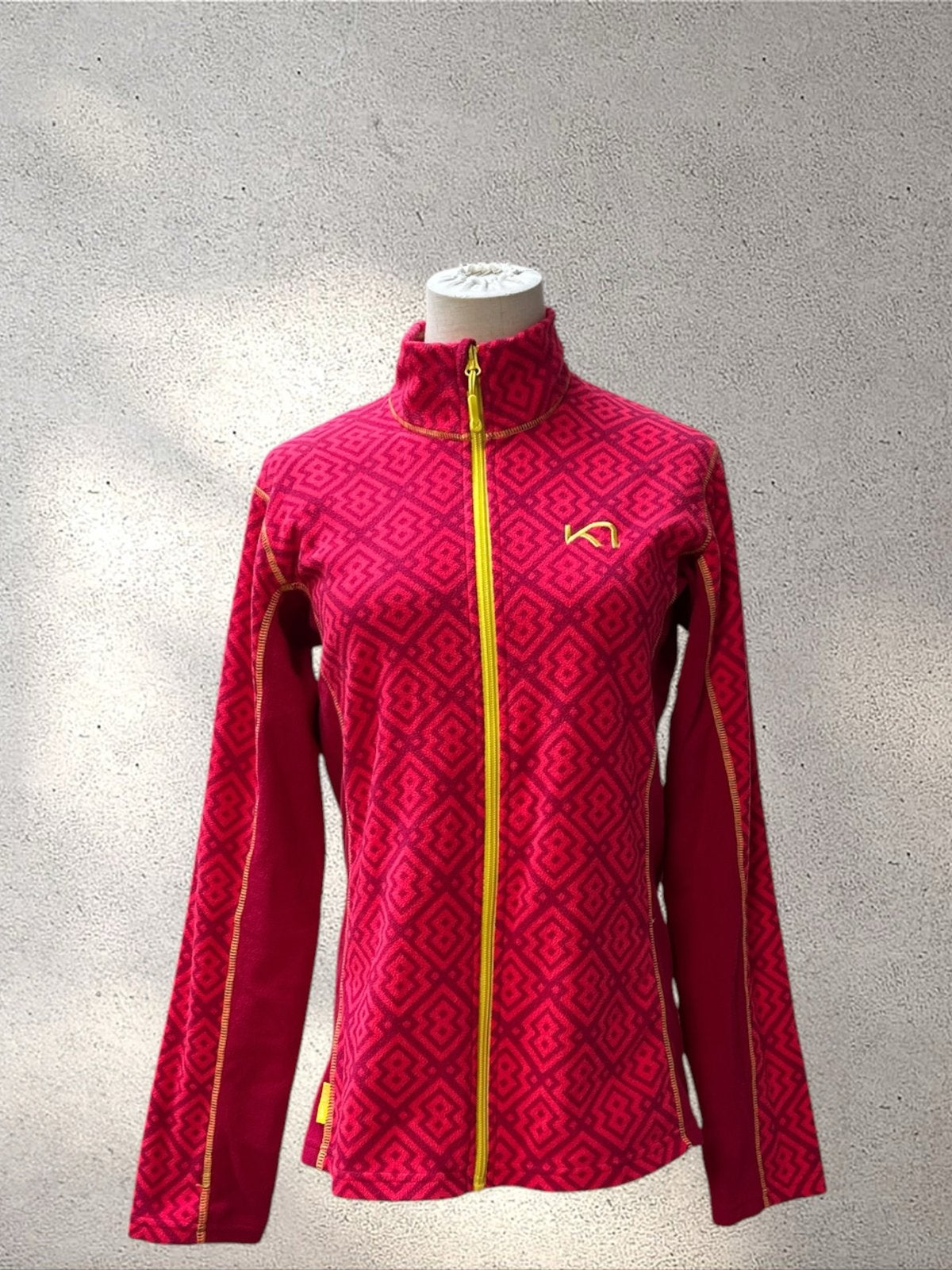 Kari Traa Fleece Vest Roze/Rood Maat L, Ophalen of Verzenden, Zo goed als nieuw, Maat 42/44 (L), Roze