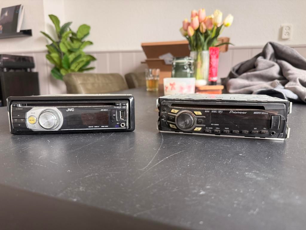 Pioneer en JVC autoradio, Ophalen of Verzenden, Gebruikt