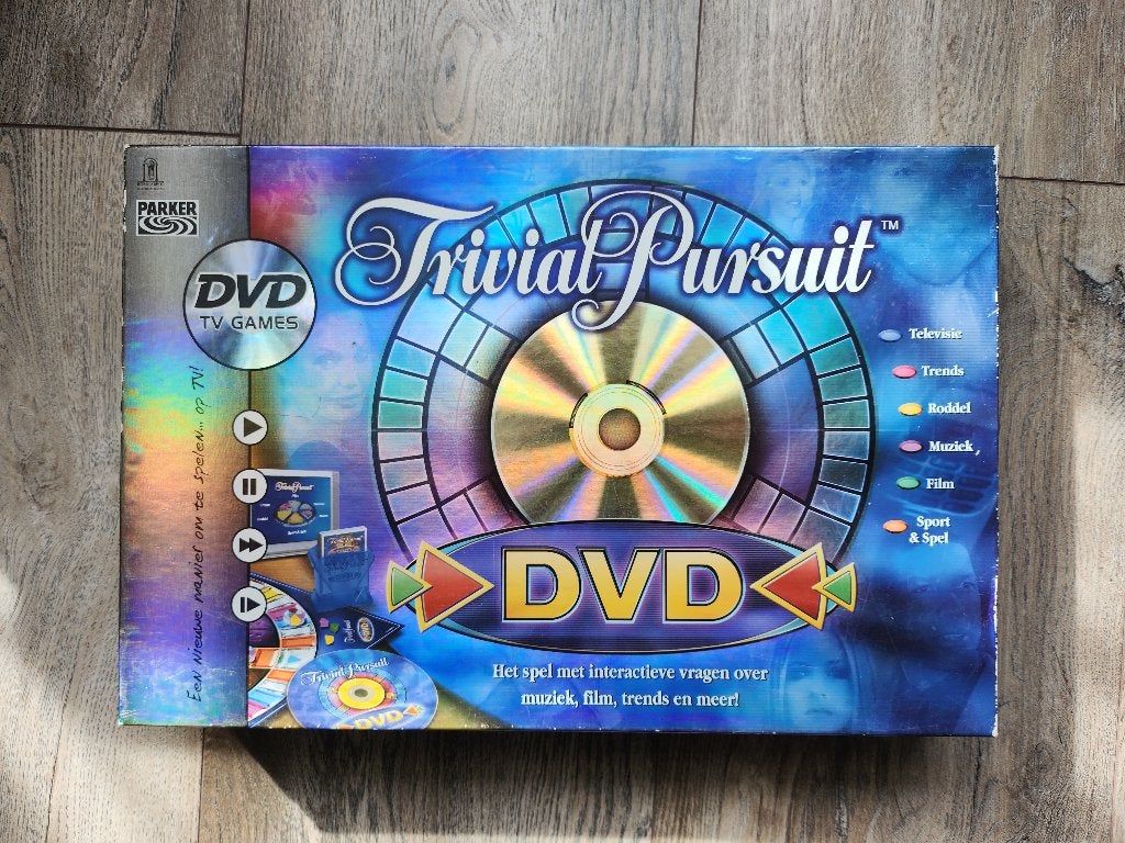 Trivial Pursuit DVD bordspel, Hobby en Vrije tijd, Ophalen of Verzenden, Gebruikt