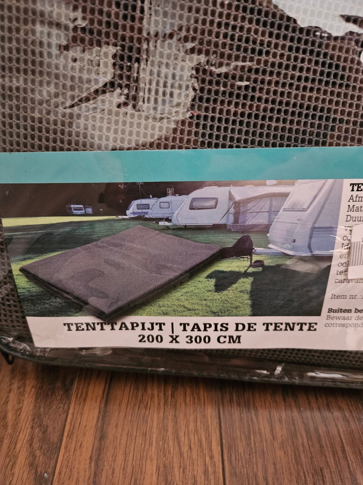 Tenttapijt Grijs 200x300 cm, Caravans en Kamperen, Ophalen, Nieuw