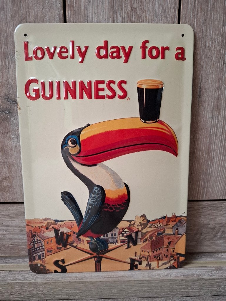 Reclamebord Guinness Toucan, Ophalen of Verzenden, Nieuw, Reclamebord, Plaat of Schild, Overige merken
