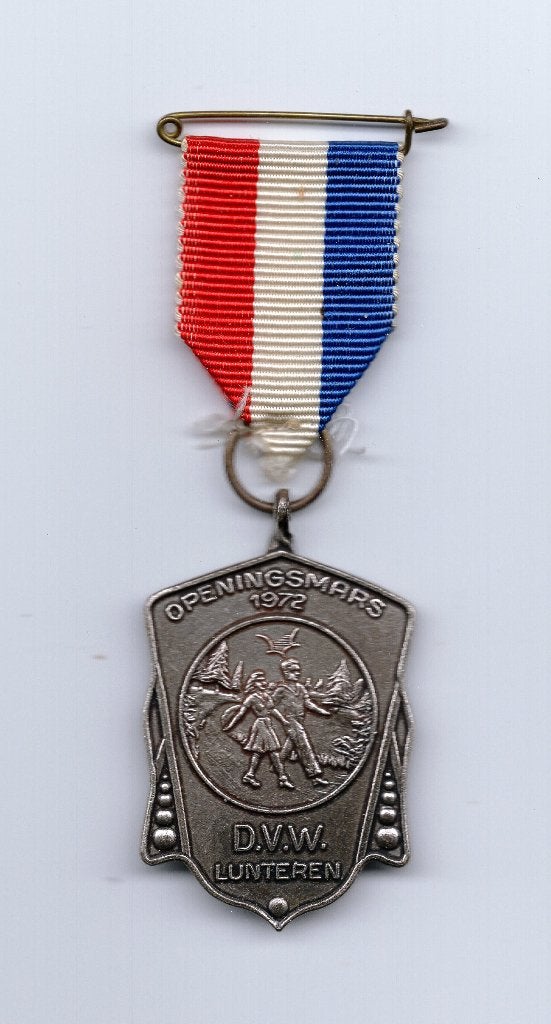 Medaille Openingsmars 1972 D.V.W. Lunteren, Ophalen of Verzenden, Overige materialen, Nederland