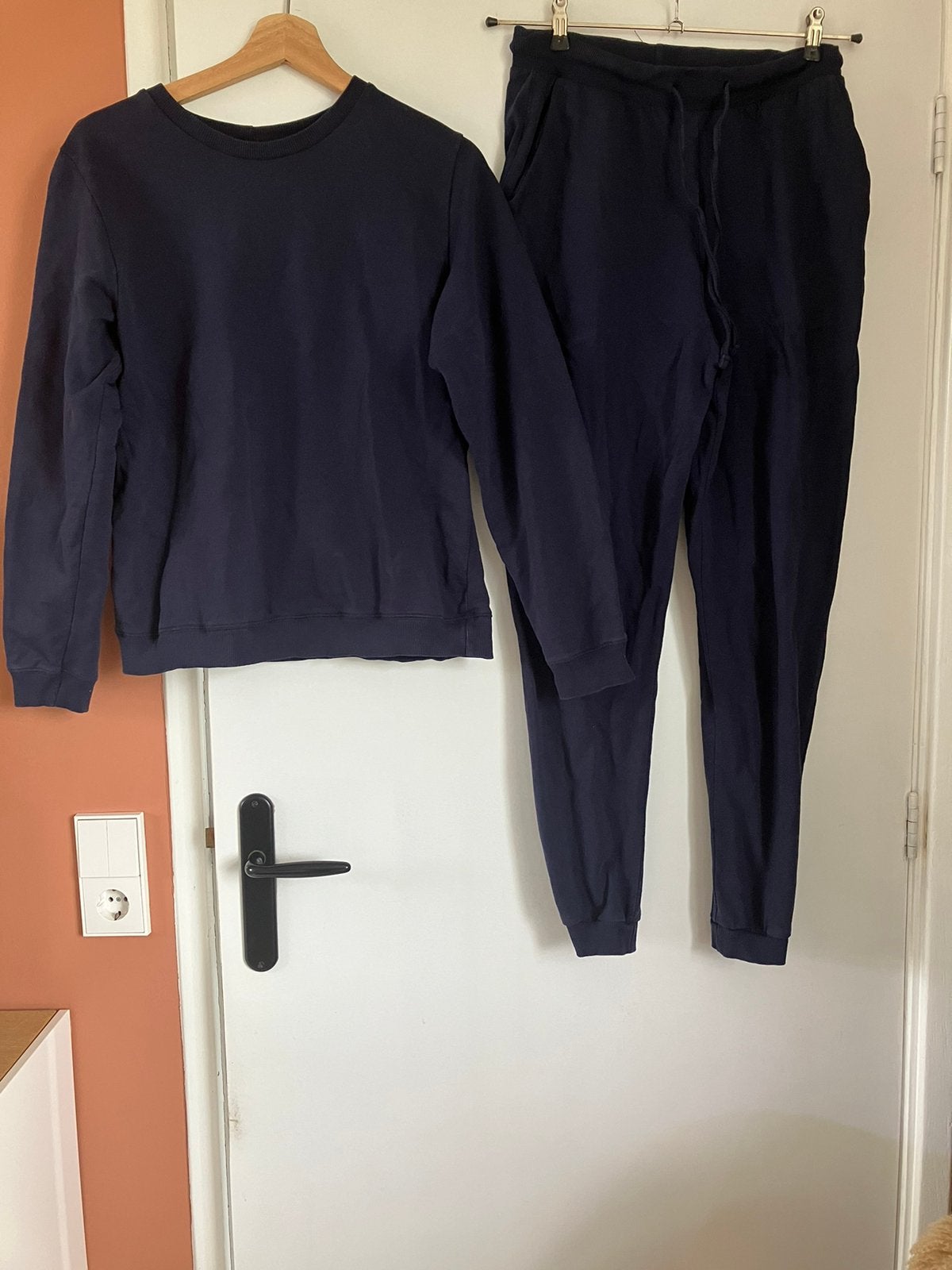 Donkerblauw katoen trainingspak huispak Asos M/38, Kleding | Dames, Huispakken, Ophalen of Verzenden