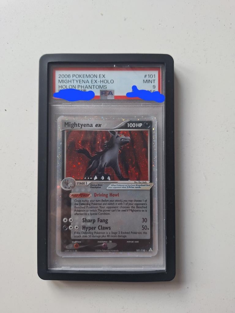Mightyena EX Holon Phantoms 101 PSA 9 Pokémon Kaart, Ophalen of Verzenden