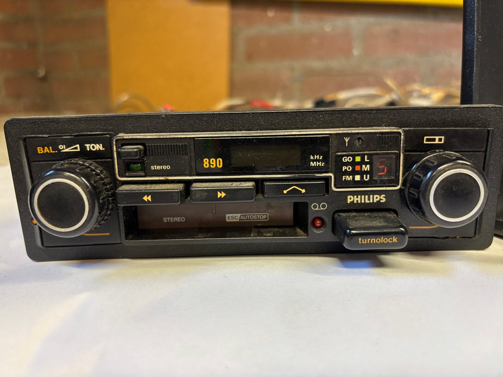 Vintage Philips Autoradio 22AC890/00 - Jaren '70/'80, Auto diversen, Ophalen of Verzenden, Gebruikt