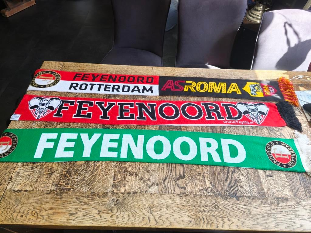 3 Feyenoord sjaals, Ophalen of Verzenden, Zo goed als nieuw, Feyenoord