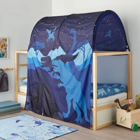 Kura Bedtent Dino print (uit de handel) + vloerkleed !, Gebruikt, Kleed of Kussen, Ophalen of Verzenden, Verstelbaar