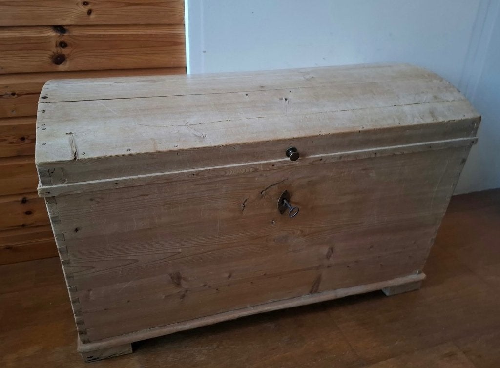 Antieke Grenen dekenkist, Ophalen